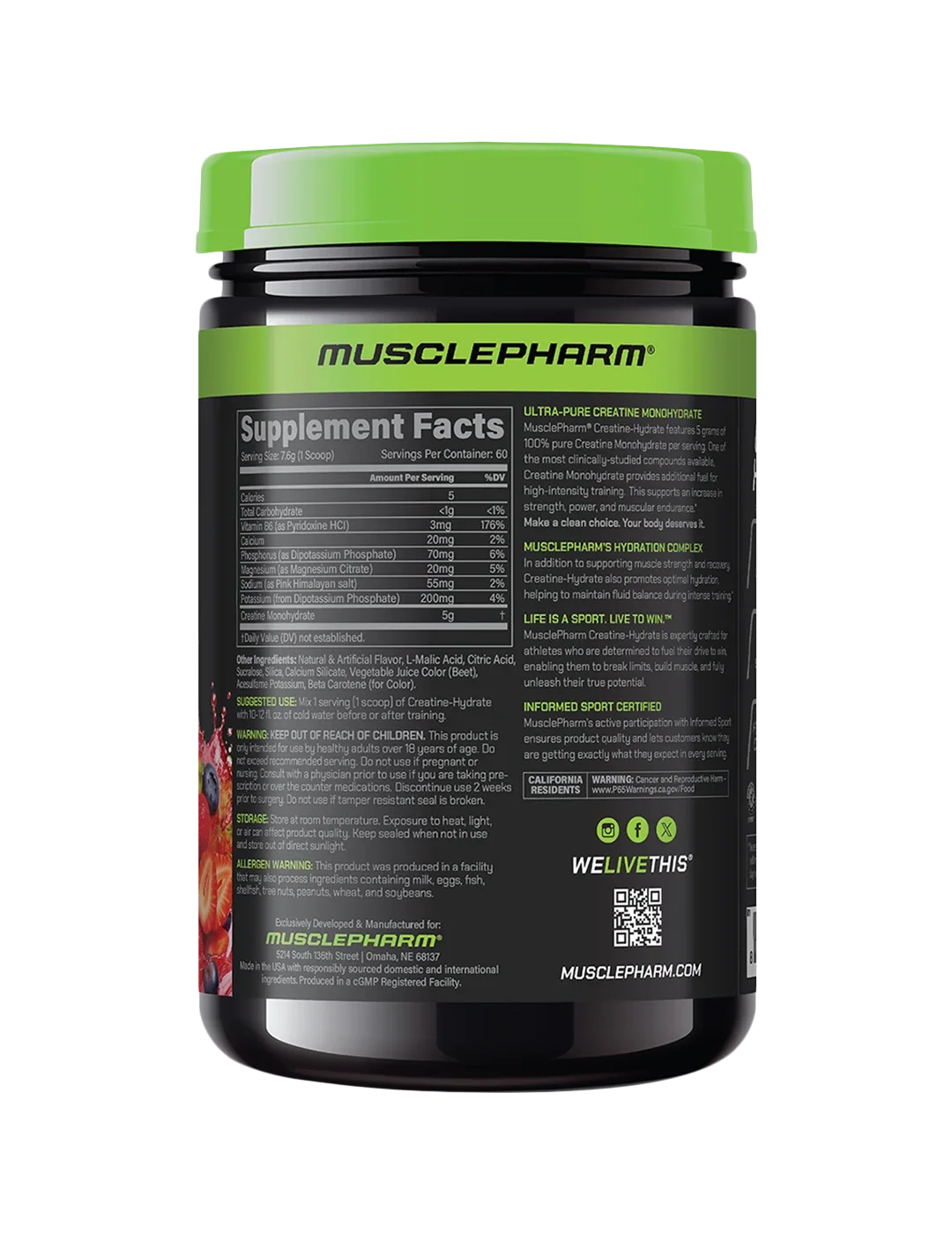 MusclePharm Creatine-Hydrate