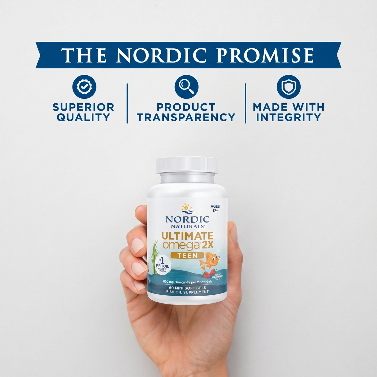 Nordic Naturals Ultimate Omega 2X Teen 60 Softgels