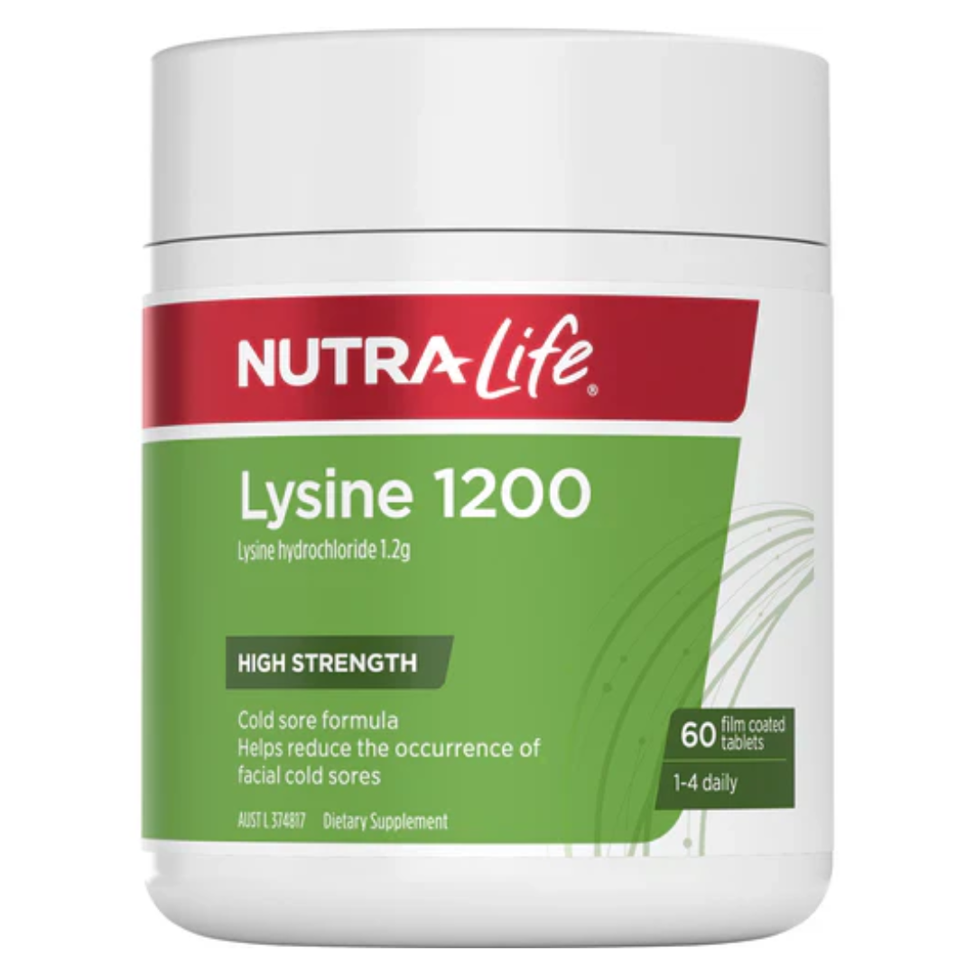 Nutralife Lysine 1200mg 60 Tablets
