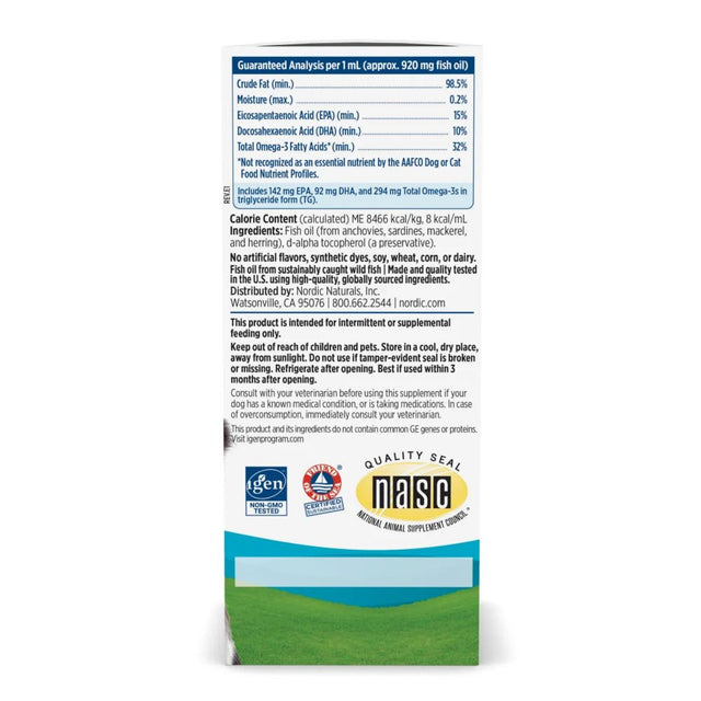 Nordic Naturals Omega-3 Pet (Cats/Small Breed Dogs) 60ml