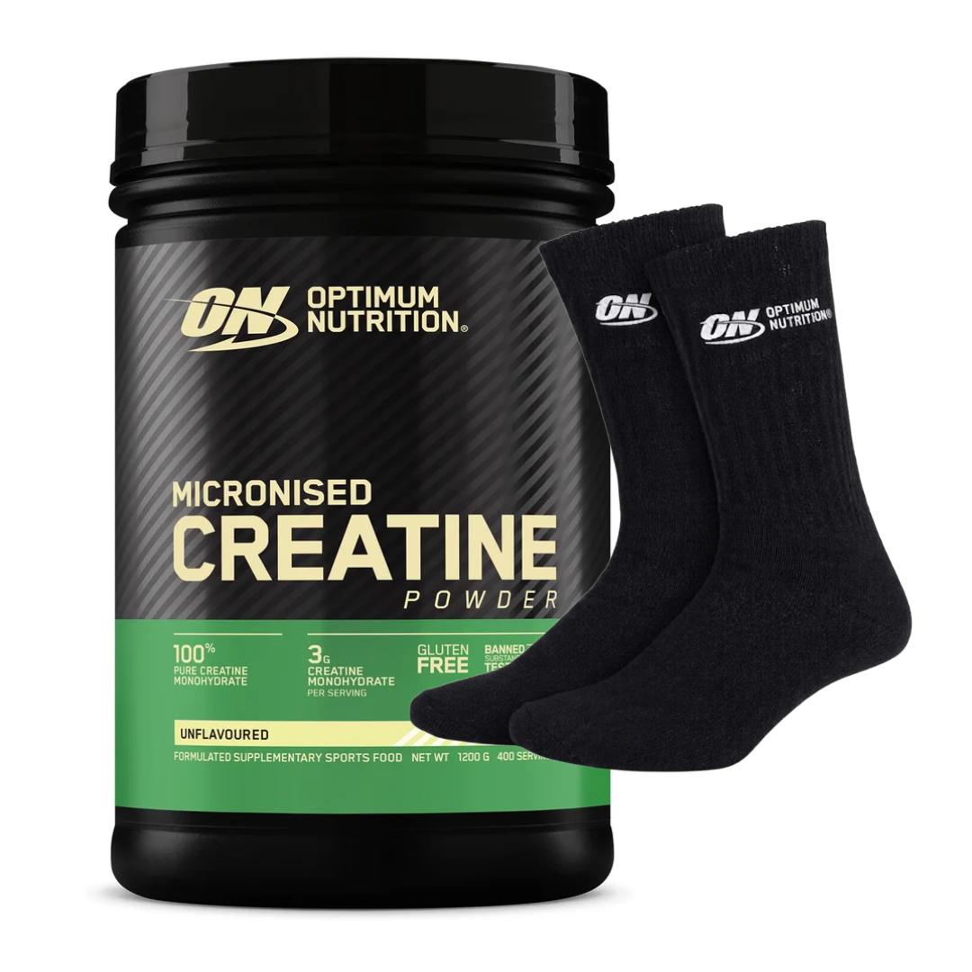 Optimum Nutrition Creatine 1200g + FREE Optimum Nutrition Socks