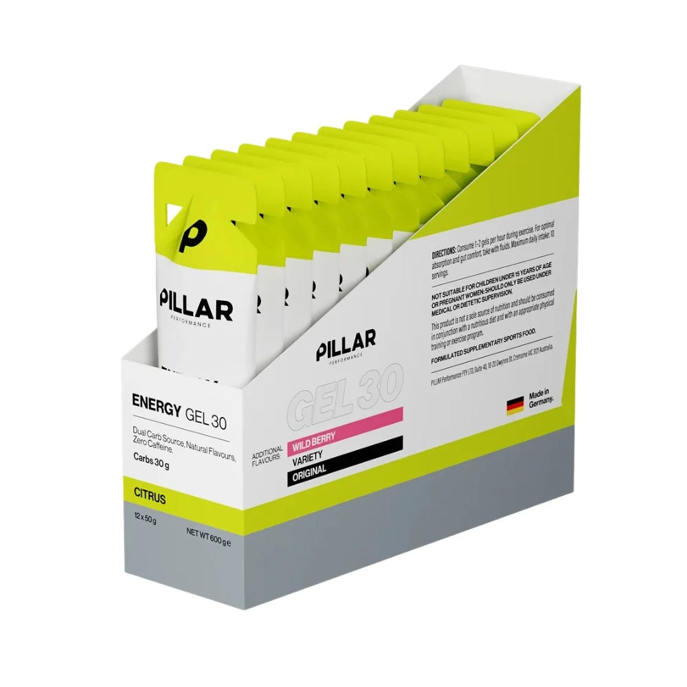 Pillar Performance Energy Gel 30 12 Pack