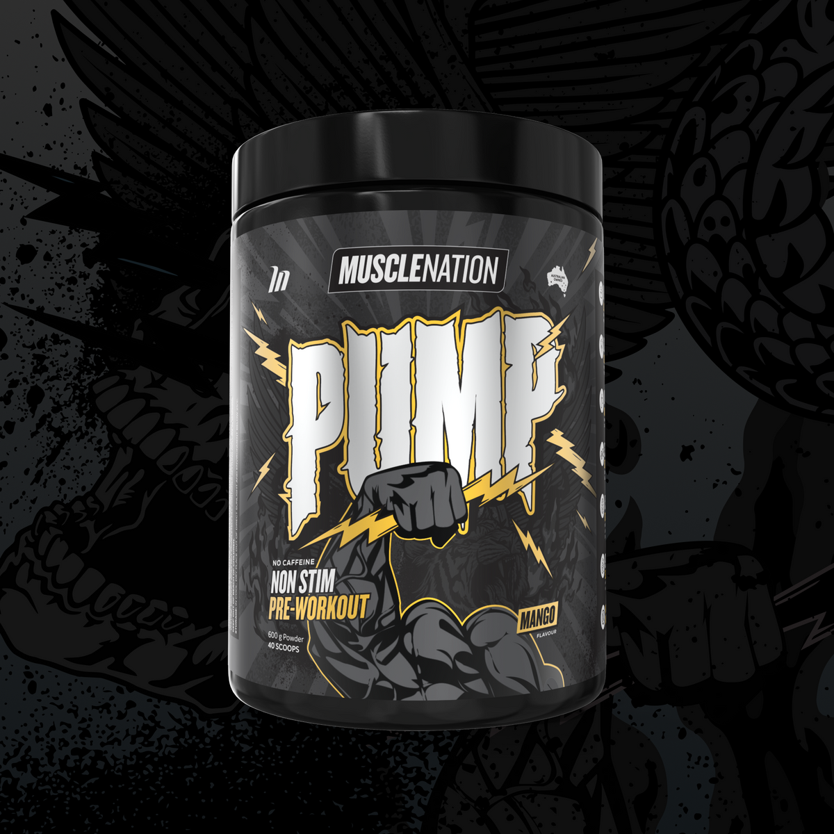 MUSCLE NATION PUMP PRE-WORKOUT (CAFFEINE FREE)