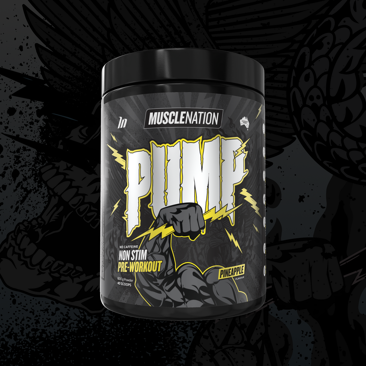 MUSCLE NATION PUMP PRE-WORKOUT (CAFFEINE FREE)