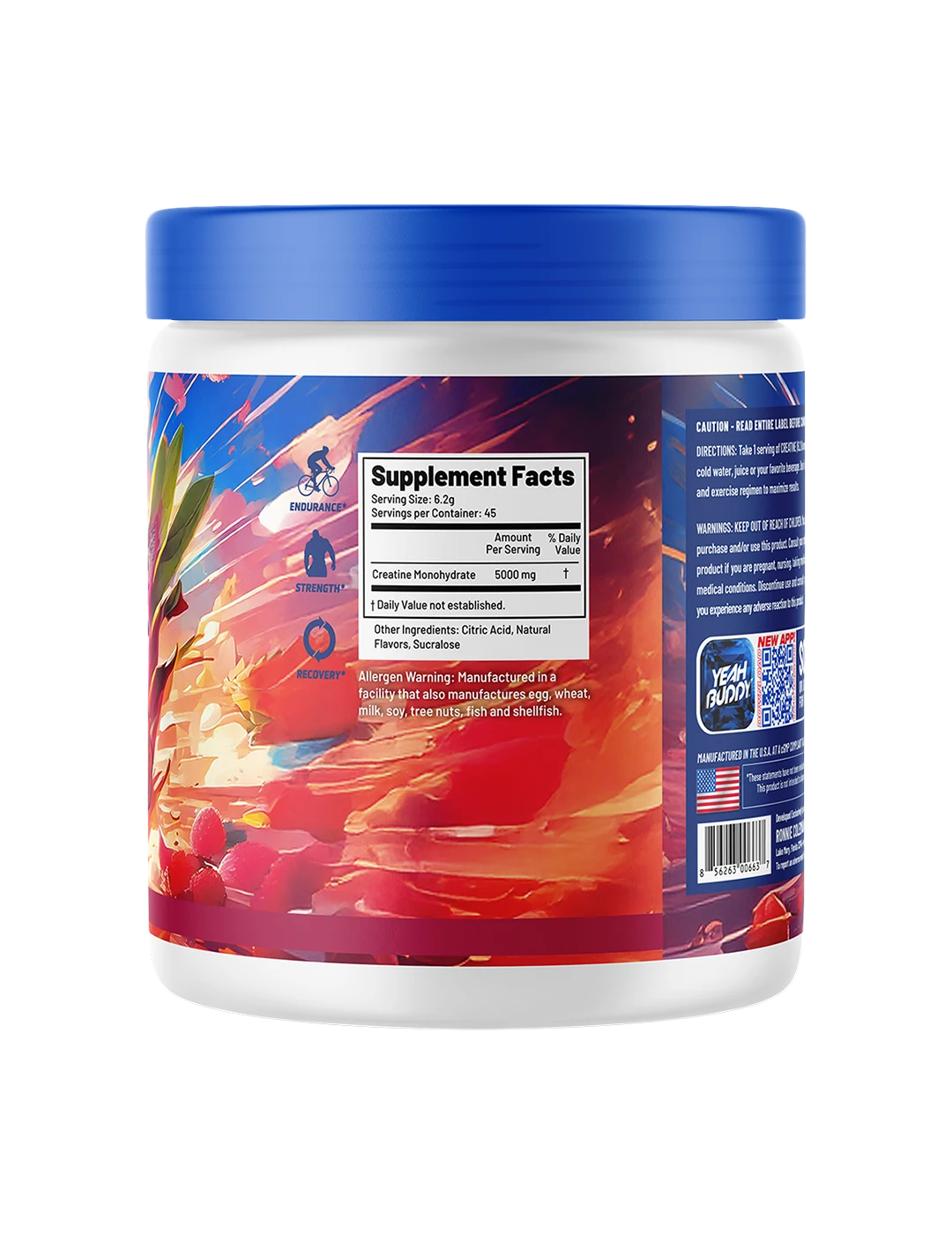 Ronnie Coleman Creatine Adventure Dragon Fruit - Supplement Facts