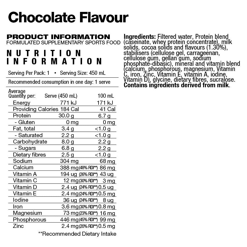 RTD Complete Protein Shake 450ml (x6)