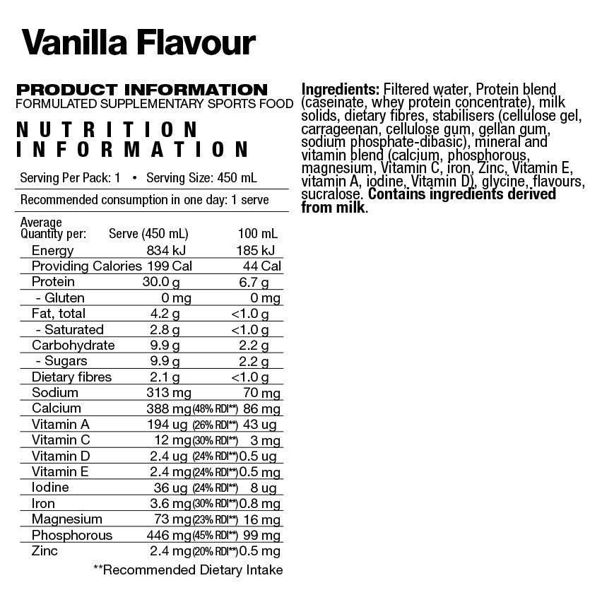 RTD Complete Protein Shake 450ml (x6)