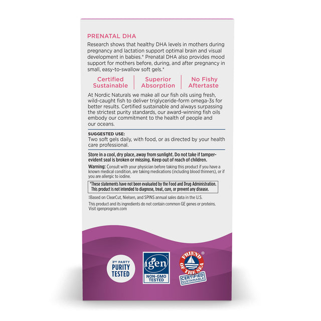 Nordic Naturals Prenatal DHA 90 Softgels