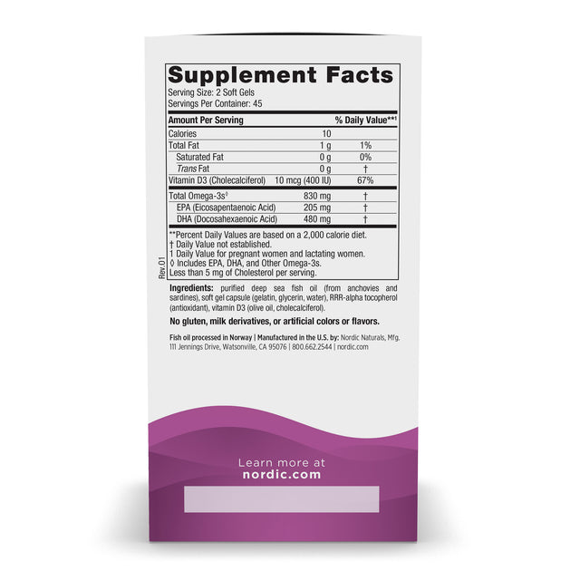Nordic Naturals Prenatal DHA 90 Softgels