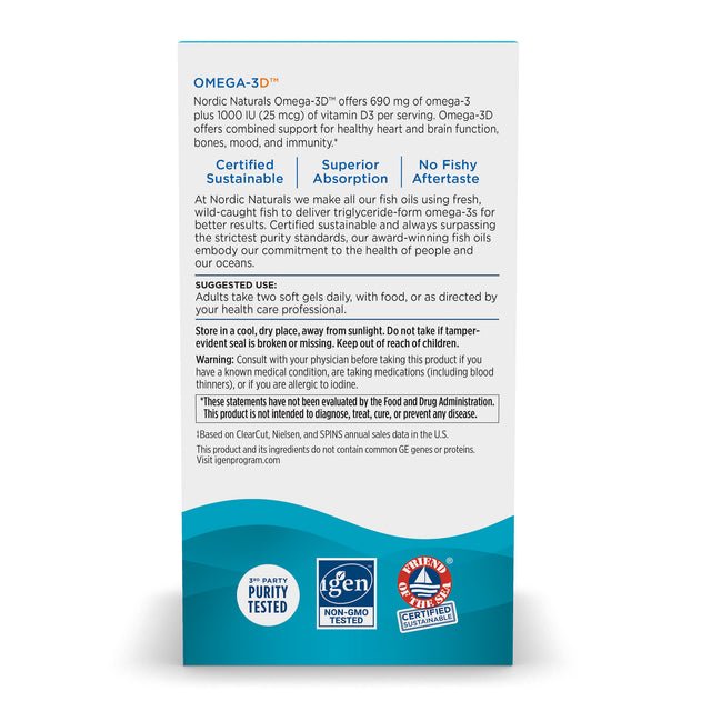 Nordic Naturals Omega-3D 60 Caps