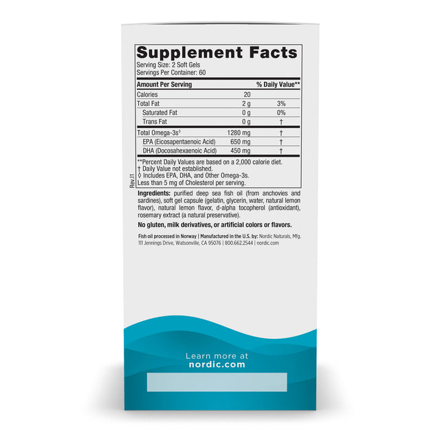 Nordic Naturals Ultimate Omega 120 Softgels