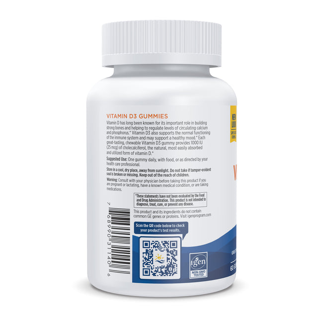 Nordic Naturals Vitamin D3 x60 Gummies