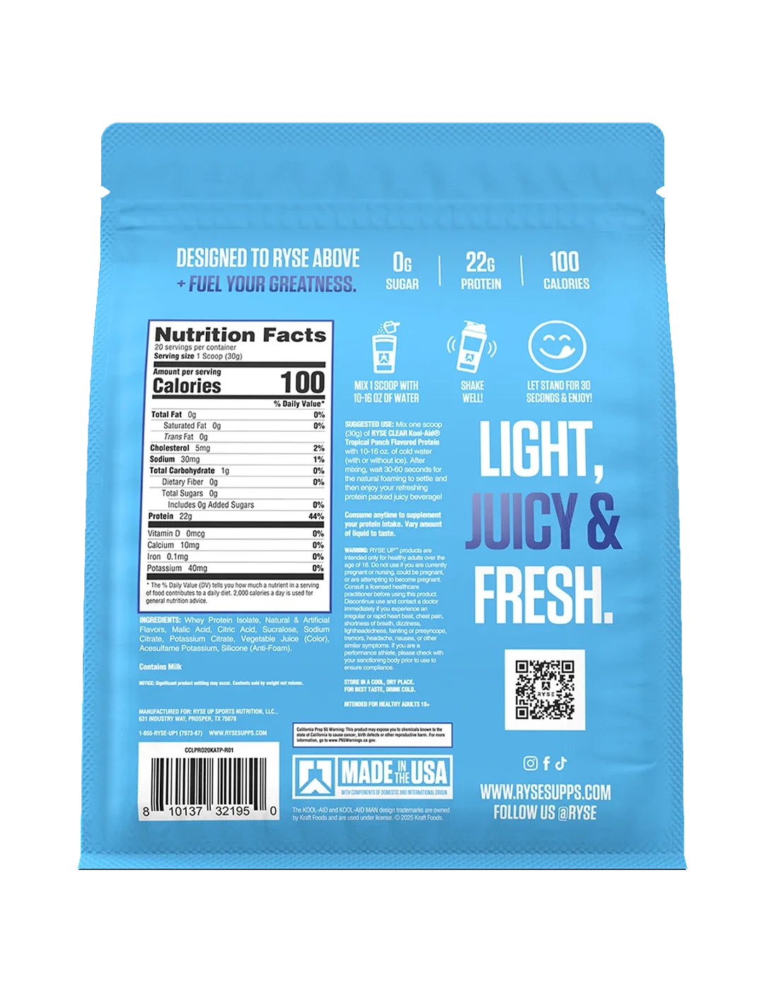 RYSE Clear Protein