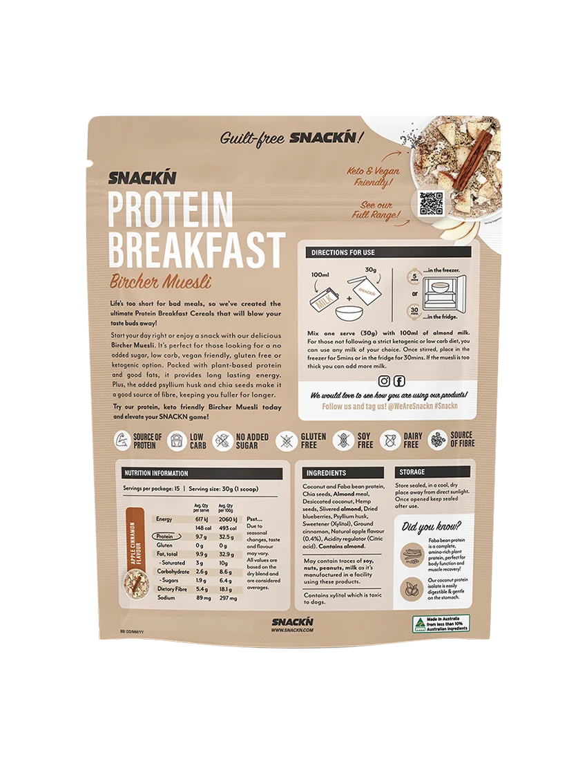 Snackn Protein Breakfast Bircher Muesli