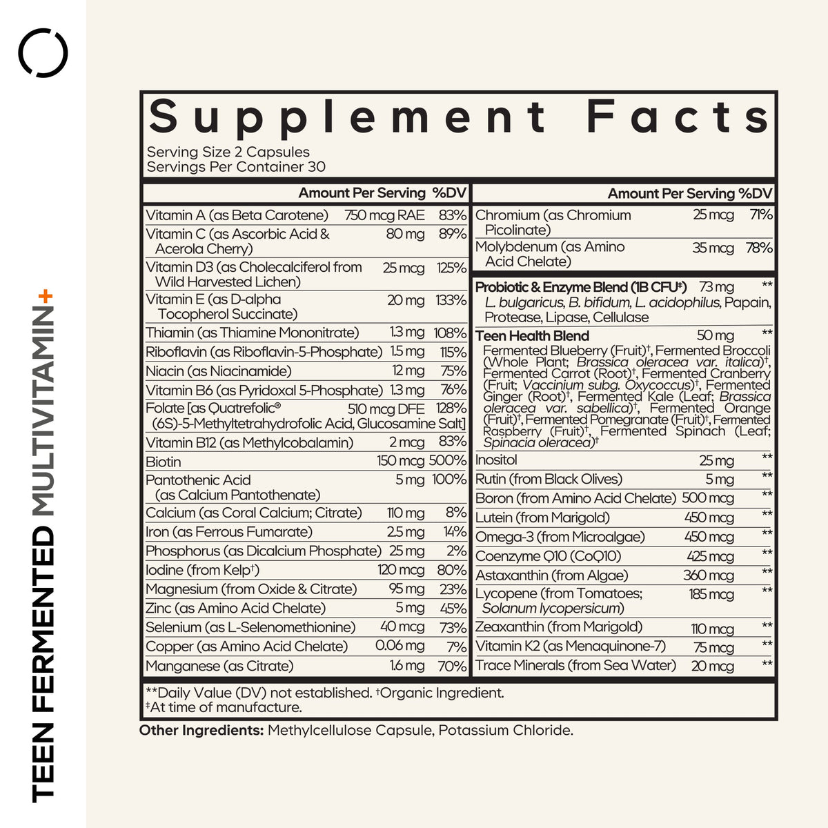 Teen’s Daily Multivitamin+
