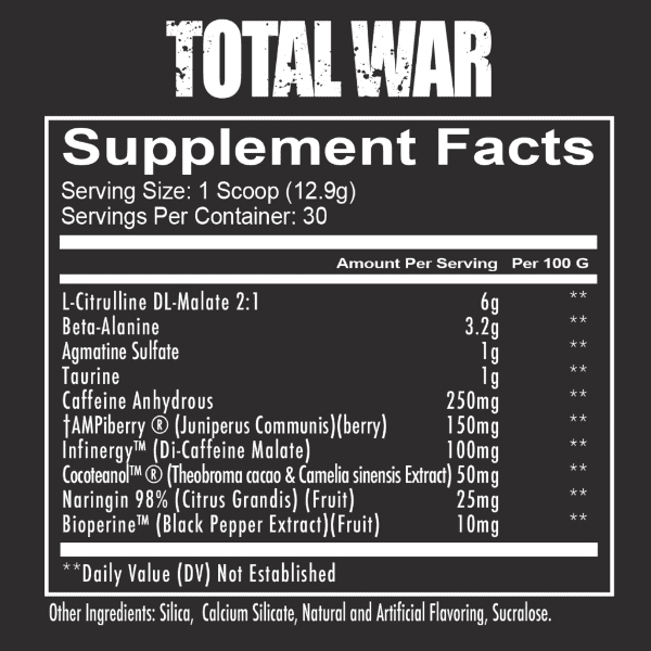 Redcon1 Total War 30 Servings CLEARANCE Short Dated end of 06/2024