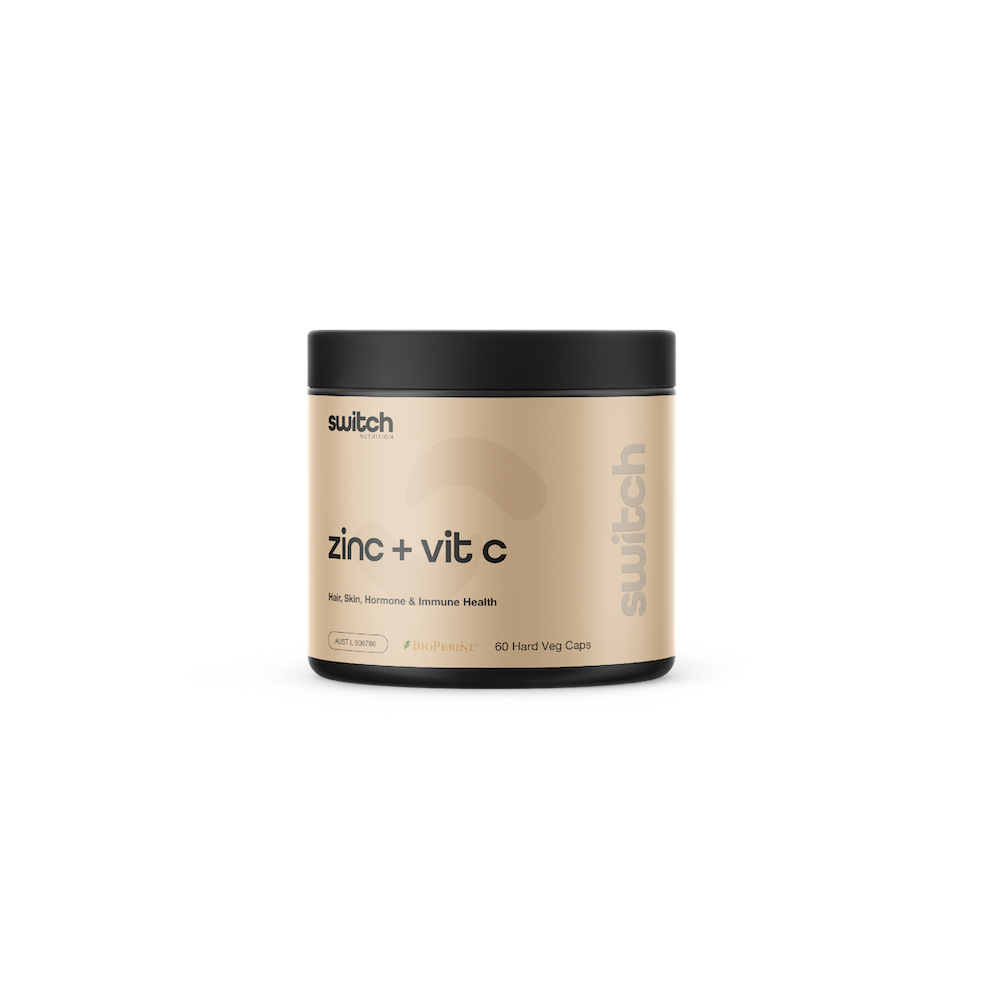 SWITCH Essentials - ZINC + VIT C - TGA [60 Capsules]