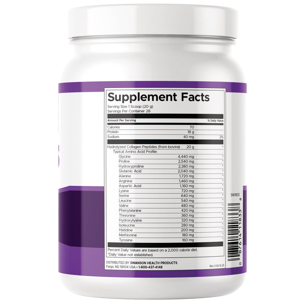 Swanson Unflavored Collagen Peptides