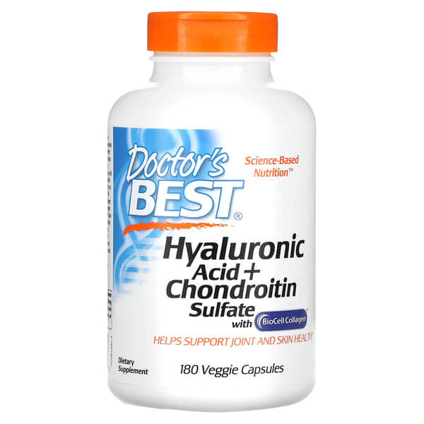 Doctor&#39;s Best Hyaluronic Acid with Chondroitin Sulfate 100mg 180 Caps