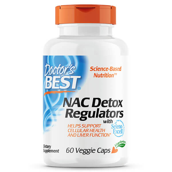 Doctor&#39;s Best NAC Detox Regulators 60 Caps  CLEARANCE Short Dated end of 06/2024