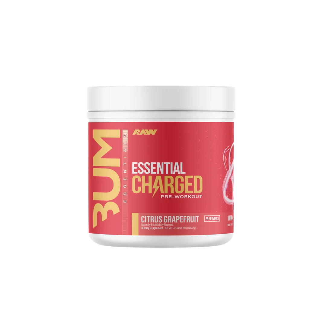 Essential Charged Pre-Workout Powder 25 Servings Clean Focus Energy