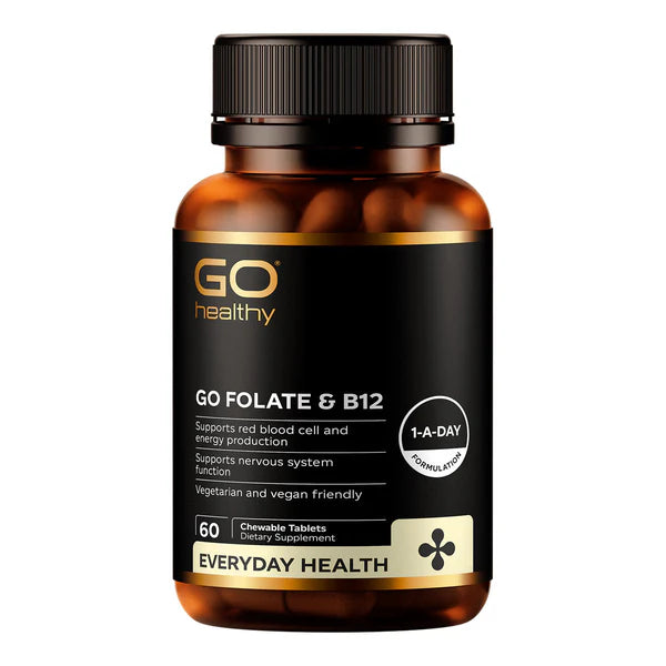 GO Folate + B12 60 Caps 60