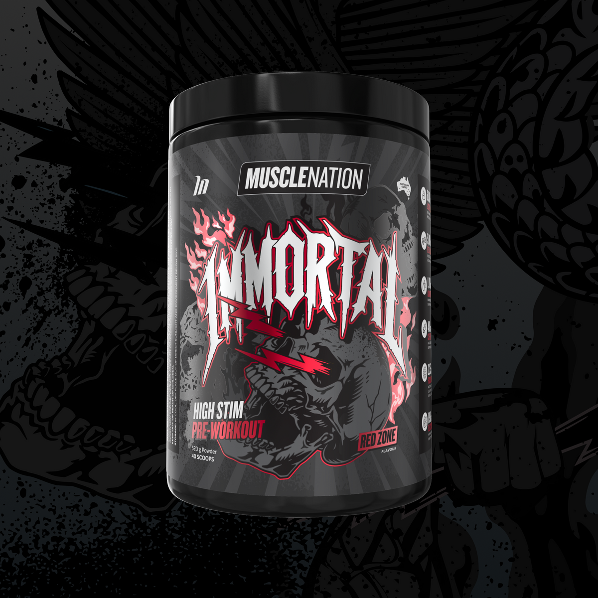 MUSCLE NATION IMMORTAL PRE-WORKOUT