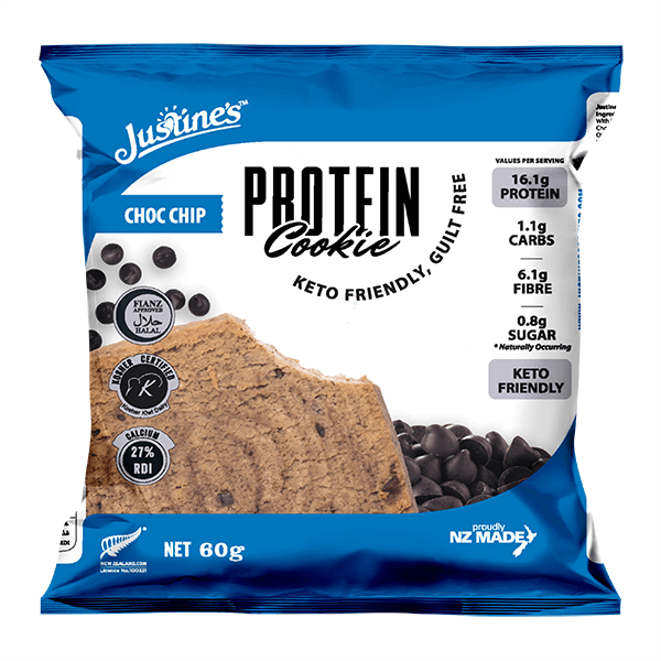 Justine&#39;s Protein Cookies 60g x12  CLEARANCE Short Dated 02/06/2024