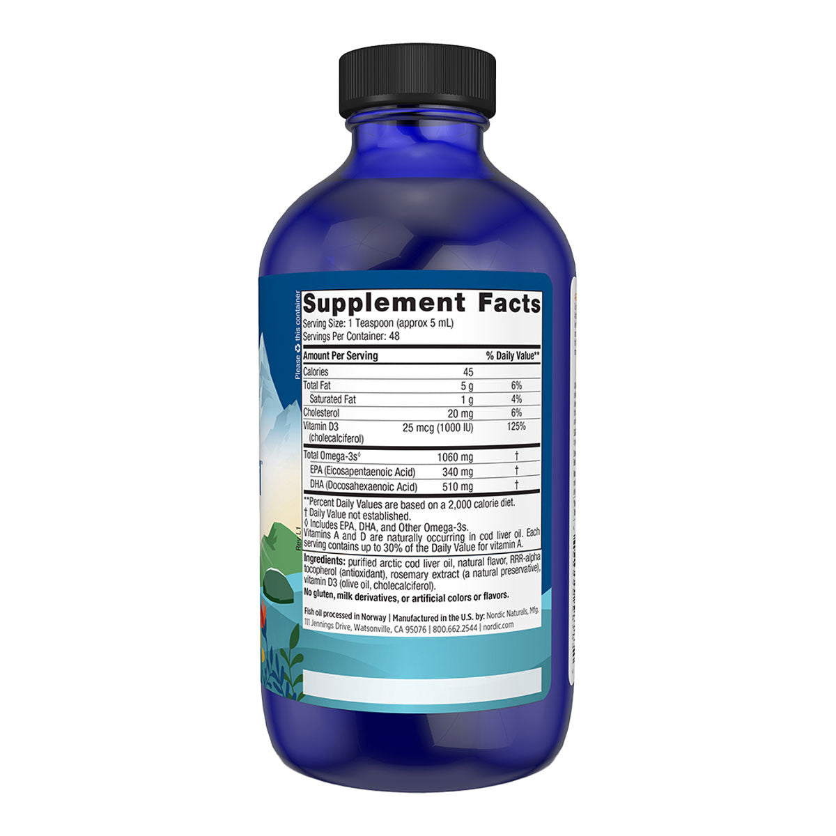 Nordic Naturals Arctic-D Cod Liver Oil 237ml