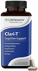 LifeSeasons Clari-T Cognitive Support Capsules 60 Memory & Focus Formula