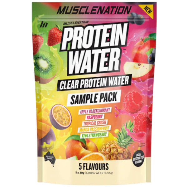 Muscle Nation Protein Water Sample Pack 30g x5