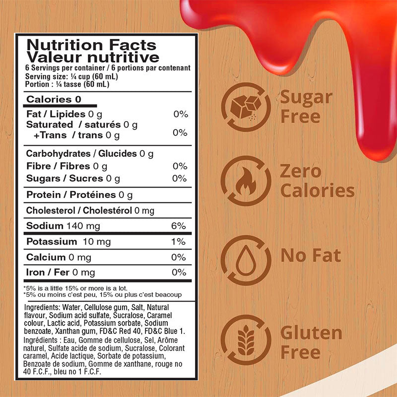 SINFIT "Sugar Free"  Pancake Syrup - 355ml * DOOR CRASHER*