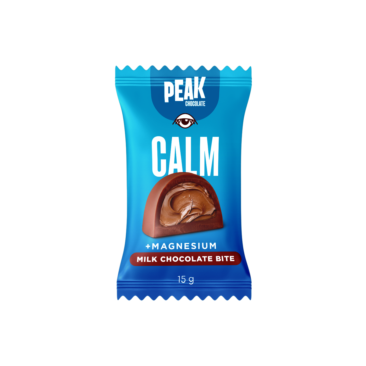 PEAK CHOCOLATE CALM BITE (15g) – Shelf Display Box (20 Units)