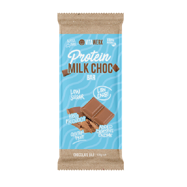 Vitawerx Milk Chocolate Bars 100g x12