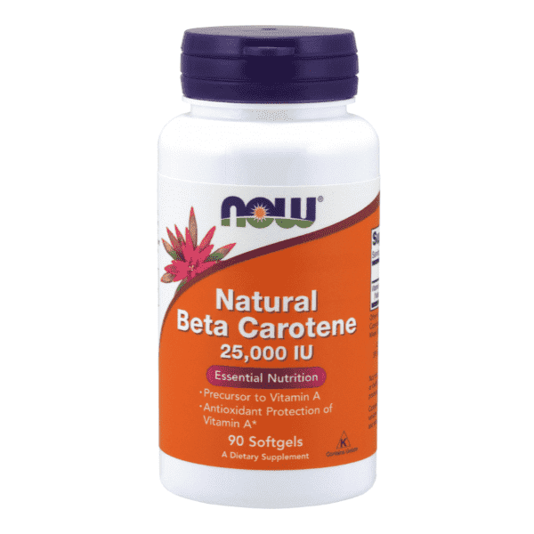 Now Foods Natural Beta Carotene 25,000IU  90 Softgels