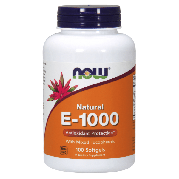 Now Foods Natural E-1000 100 Softgels
