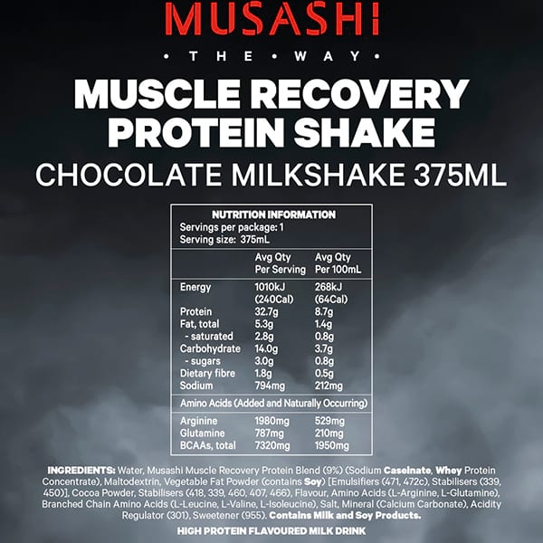 Musashi Muscle Recovery Shake Pack of 6