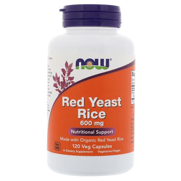 Now Foods Red Yeast Rice 600mg 120 Veggie Caps