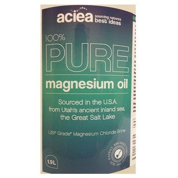 Aciea 100% Pure Magnesium Oil 1.9 Litre - Supplements.co.nz