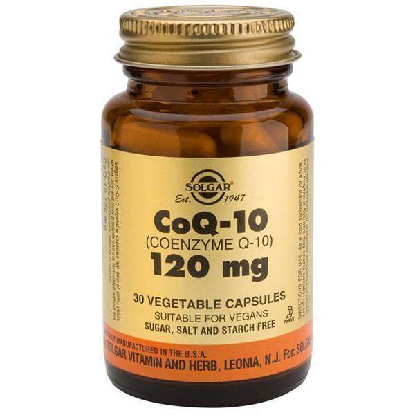 Solgar CoQ-10 120mg 30 Vegetable Capsules-Physical Product-Solgar-Supplements.co.nz