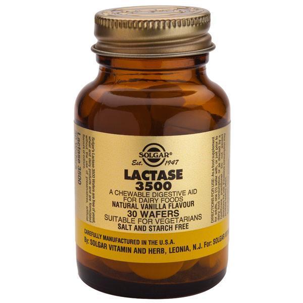 Solgar Lactase 3500 30 Tabs-Physical Product-Solgar-Supplements.co.nz