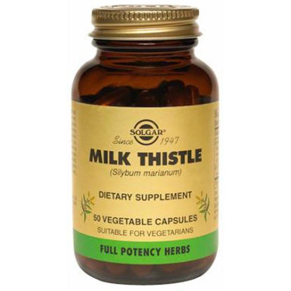 Solgar Milk Thistle 50 Vegetable Capsules-Physical Product-Solgar-Supplements.co.nz
