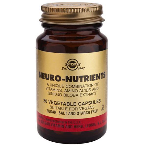 Solgar Neuro Nutrients 30 Caps-Physical Product-Solgar-Supplements.co.nz