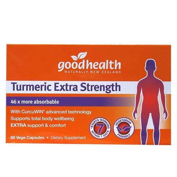 Good Health Turmeric Extra Strength 60 Capsules-Physical Product-Good Health-Supplements.co.nz