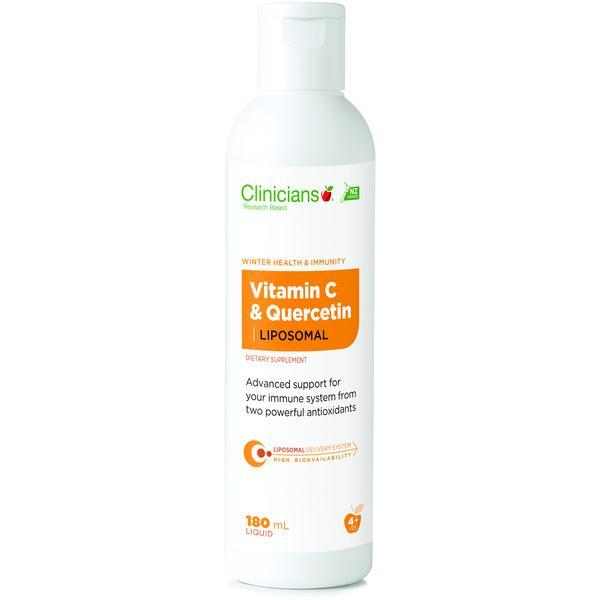 Clinicians Vitamin C &amp; Quercetin Liposomal 180ml - Supplements.co.nz