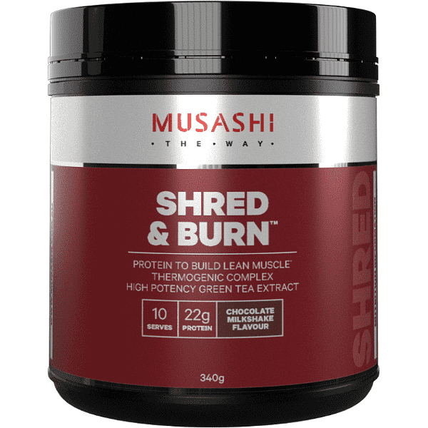 Musashi Shred &amp; Burn Protein 340g