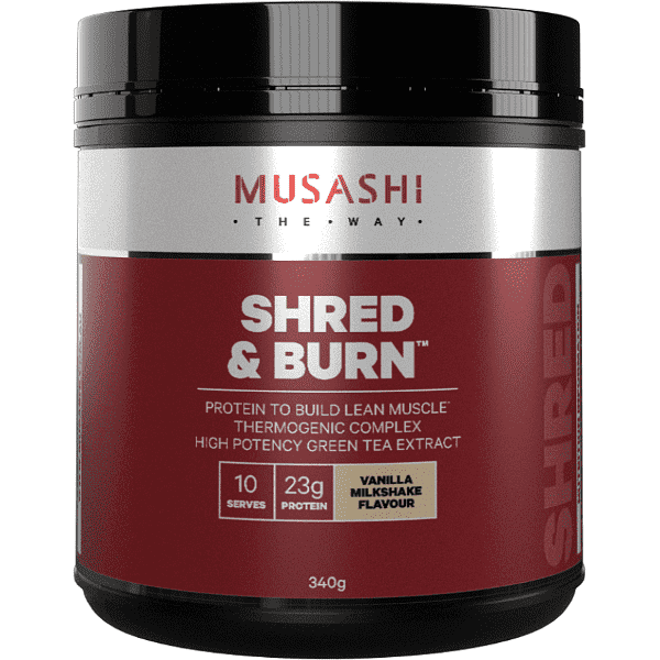 Musashi Shred &amp; Burn Protein 340g
