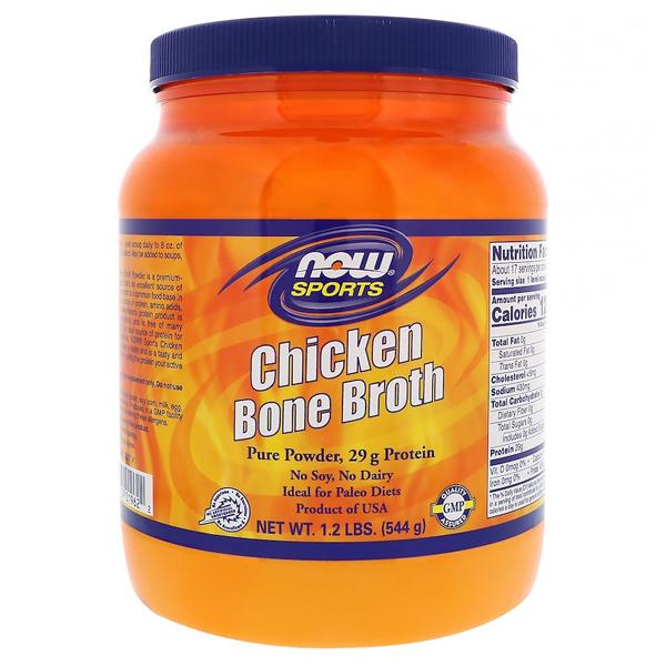 Now Foods Chicken Bone Broth Powder 544g