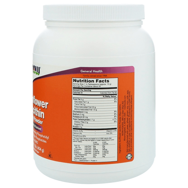 Now Foods Sunflower Lecithin 454g