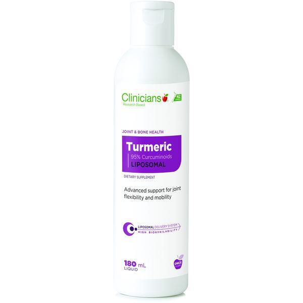 Clinicians Turmeric 95% Curcuminoids Liposomal 180ml - Supplements.co.nz